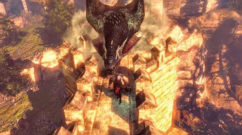 Podczas wędrówki po murze aktywuje się przerywnik, w którym pojawi się smok - Krew z krwi | Prolog - zadania główne w Wiedźmin 2 Zabójcy Królów - Wiedźmin 2: Zabójcy Królów - poradnik do gry