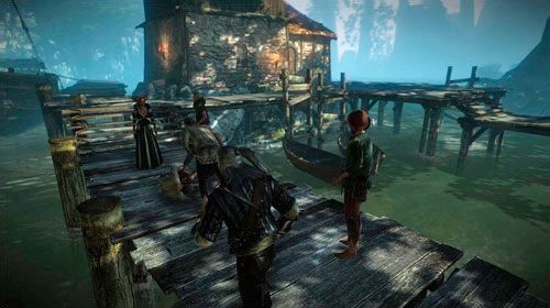 Podejdź do grupki zgromadzonych ludzi i wtrąć się do rozmowy (bądź odczekaj, aż zostaniesz zauważony) - Kejran (kroki 1 - 4) | Akt 1 - zadania główne w Wiedźmin 2 Zabójcy Królów - Wiedźmin 2: Zabójcy Królów - poradnik do gry