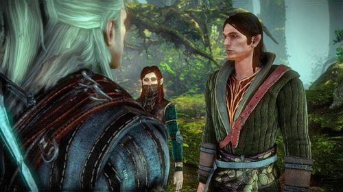 Opuść karczmę i podążaj za Zoltanem do lasu, po niedługiej wędrówce dotrzesz na miejsce spotkania z wiewiórkami (M8, 19) - Zabójcy królów (kroki 1 - 6) | Akt 1 - zadania główne w Wiedźmin 2 - Wiedźmin 2: Zabójcy Królów - poradnik do gry