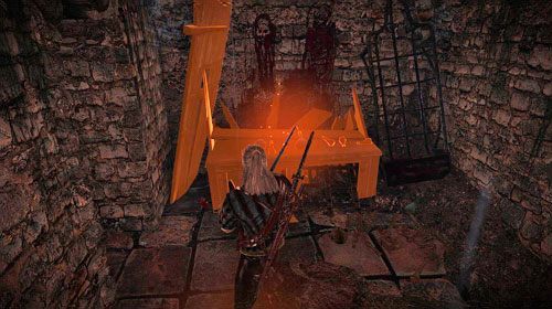 Daleko nie będziesz szukał, zważywszy na fakt, iż większość dalszych dróg jest zablokowana ogniem - W szponach szaleństwa (kroki 6 - 11) | Akt 1 - zadania poboczne w Wiedźmin 2 - Wiedźmin 2: Zabójcy Królów - poradnik do gry