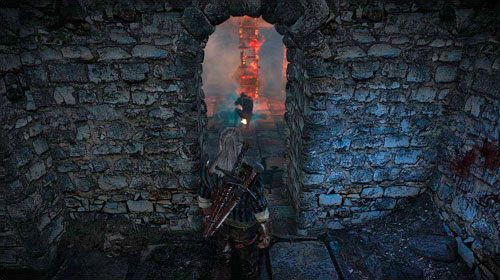 Po zakończeniu rozmów ponownie, tym razem już ostatni raz, zobaczysz ducha (M10, 15) - W szponach szaleństwa (kroki 6 - 11) | Akt 1 - zadania poboczne w Wiedźmin 2 - Wiedźmin 2: Zabójcy Królów - poradnik do gry