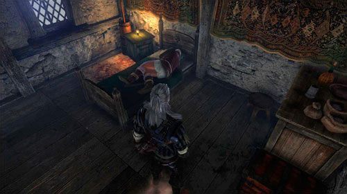 Jeśli postanowisz powiedzieć mężczyznom, że Duch żąda ich śmierci i chce, byś przyniósł ich serca i oczy, Rupert wpadnie na pomysł, by użyć świńskich narządów, które są trudne do odróżnienia od ludzkich i duch nie powinien się poznać - W szponach szaleństwa (kroki 6 - 11) | Akt 1 - zadania poboczne w Wiedźmin 2 - Wiedźmin 2: Zabójcy Królów - poradnik do gry