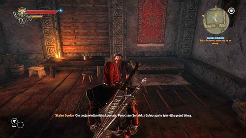 Tuż po przybyciu do Vergen, wpierw będziesz musiał rozgościć się w swojej komnacie - Narada wojenna | Akt 2 - Iorweth - zadania główne w Wiedźmin 2 Zabójcy Królów - Wiedźmin 2: Zabójcy Królów - poradnik do gry