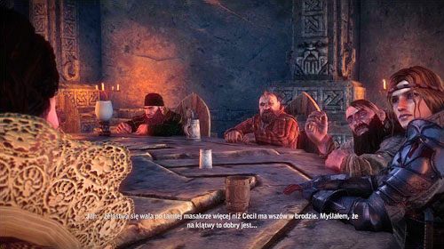 Gdy będziesz gotów, udaj się na miejsce narady wojennej, do Kasztelu Trzech Ojców (M15, 4) - miejsce obrad znajdziesz po przejściu przez długi korytarz - Narada wojenna | Akt 2 - Iorweth - zadania główne w Wiedźmin 2 Zabójcy Królów - Wiedźmin 2: Zabójcy Królów - poradnik do gry