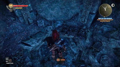 Przejdź przez drzwi (M20, 1), następnie przez klatkę - po prawej znajdziesz dziurę prowadzącą do jaskiń pod obozem (M20, 2) - Gdzie jest Triss Merigold? (kroki 8 - 10) | Akt 2 - Iorweth - zadania główne - Wiedźmin 2: Zabójcy Królów - poradnik do gry