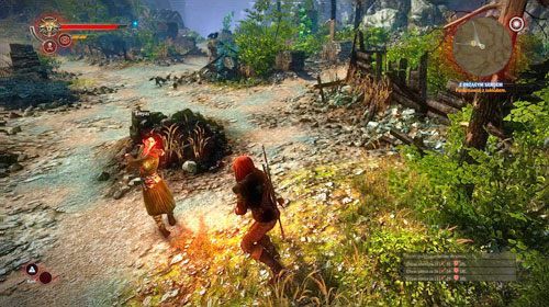 Udaj się ponownie do sukkuba (M13, 2), tym razem w spalonej wiosce natrafisz na Eleyasa, który od razu Cię zaatakuje - Z drżącym sercem (kroki 5 - 7) | Akt 2 - Iorweth - zadania poboczne w Wiedźmin 2 - Wiedźmin 2: Zabójcy Królów - poradnik do gry