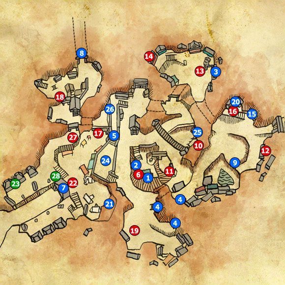 1 - M15; M16 - Vergen i Stara kopalnia | Akt 2 - Iorweth - mapy Wiedźmin 2 - Wiedźmin 2: Zabójcy Królów - poradnik do gry