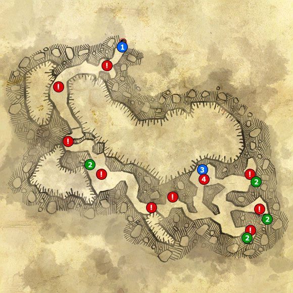 1 - M17; M18 - Legowisko harpii i Krasnoludzkie katakumby | Akt 2 - Iorweth - mapy - Wiedźmin 2: Zabójcy Królów - poradnik do gry
