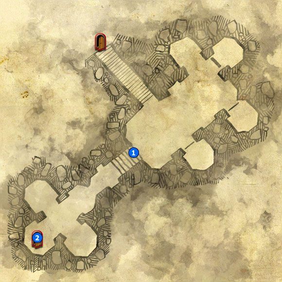 1 - M19; M20 - Obóz Henselta i Podziemia starej wieży | Akt 2 - Iorweth - mapy - Wiedźmin 2: Zabójcy Królów - poradnik do gry