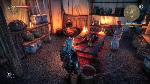 Biegnij do namiotu szpitalnego, gdzie przebywa Detmold wraz z jednym z zabójców (M25, 23) - Zabójcy królów | Akt 2 - Roche - zadania główne w Wiedźmin 2 Zabójcy Królów - Wiedźmin 2: Zabójcy Królów - poradnik do gry