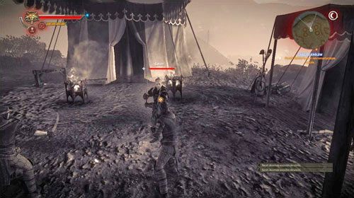 Znajdziesz się w jaskini pod obozem na niewielką chwilę, by później przenieść się do obozu, gdzie czeka cię walka z kaedweńskimi gwardzistami - Zabójcy królów | Akt 2 - Roche - zadania główne w Wiedźmin 2 Zabójcy Królów - Wiedźmin 2: Zabójcy Królów - poradnik do gry