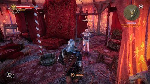 Opuść obóz i udaj się do pobliskiego burdelu (M25, 12), gdzie rozmówisz się z burdelmamą, Madame Karoll - Teoria spisku | Akt 2 - Roche - zadania główne w Wiedźmin 2 Zabójcy Królów - Wiedźmin 2: Zabójcy Królów - poradnik do gry