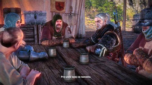 Po zebraniu większej grupy, całą piątką udaj się do kantyny (M25, 3) - W piwie prawda | Akt 2 - Roche - zadania główne w Wiedźmin 2 Zabójcy Królów - Wiedźmin 2: Zabójcy Królów - poradnik do gry