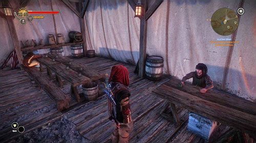 Najlepiej odwiedzić obie osoby - zdecydowanie bliżej jest do sprzedawcy relikwii, więc tam warto zajrzeć najpierw - Klątwa krwi (kroki 1 - 7) | Akt 2 - Roche - zadania główne w Wiedźmin 2 - Wiedźmin 2: Zabójcy Królów - poradnik do gry