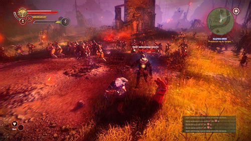 Gdy znajdziesz się we mgle, po chwili amulet wskaże Ci początek ścieżki - Klątwa krwi (kroki 8 - 17) | Akt 2 - Roche - zadania główne w Wiedźmin 2 - Wiedźmin 2: Zabójcy Królów - poradnik do gry