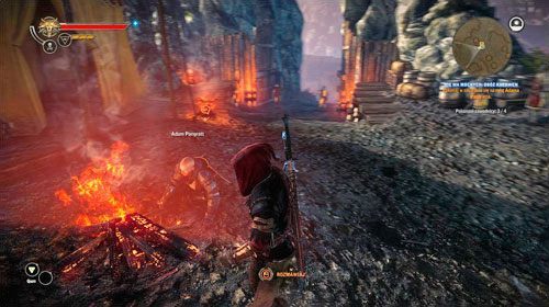 Po pokonaniu trzech najlepszych siłaczy w obozie możesz powrócić do Adama Pangratta (M25, 8) - Nie ma mocnych- Obóz Kaedwen | Akt 2 - Roche - zadania poboczne w Wiedźmin 2 - Wiedźmin 2: Zabójcy Królów - poradnik do gry