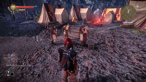 Podczas pobytu w obozie, gdy tylko przejdziesz obok trzech kłócących się żołnierzy (M25, 13) zauważysz jak jeden z nich jest wyszydzany i popychany - Siostrzyczki | Akt 2 - Roche - zadania poboczne w Wiedźmin 2 Zabójcy Królów - Wiedźmin 2: Zabójcy Królów - poradnik do gry