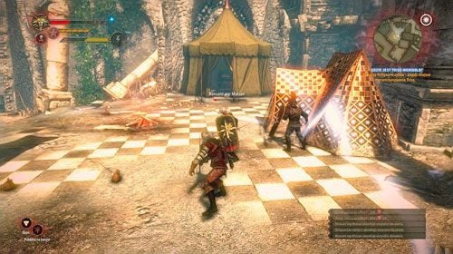 Tym razem wpierw skup się na bojowym czarodzieju - jest on łatwym przeciwnikiem, lecz musisz uważać na rzucanego przez niego czary - Gdzie jest Triss Merigold? | Akt 3 - zadania główne - wspólne | Wiedźmin 2 - Wiedźmin 2: Zabójcy Królów - poradnik do gry