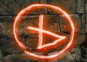 Runa Czasu (przypomina otwartą klepsydrę lub kielich) - Zlecenie na gargulce | Akt 3 - zadania poboczne | Wiedźmin 2 Zabójcy Królów - Wiedźmin 2: Zabójcy Królów - poradnik do gry