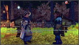 Po zaprowadzeniu wszystkich na miejsce [1] będziemy mieli dwa wyjścia - Wioska Brightwall | Zadania poboczne Fable 3 - Fable III - poradnik do gry
