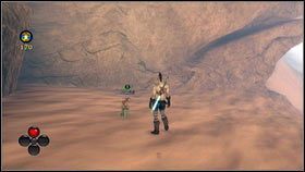 Zaraz po wejściu do lokacji z Miasta Aurora, idź w lewo [1] - Ruchome Piaski | Kwiaty z Aurory w Fable 3 - Fable III - poradnik do gry