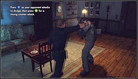 Wyczekuj dobrych momentów do wyprowadzania ataków, do czego służy przycisk A #1 - Case 1 - Upon Reflection | Główne śledztwa w LA Noire - L.A. Noire - poradnik do gry