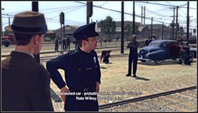 Ruszaj w stronę widocznego w oddali pojazdu #1 - Case 5 - The Drivers Seat (1) | Główne śledztwa w LA Noire - L.A. Noire - poradnik do gry