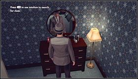 Wyjdź z tego pomieszczenia i udaj się w prawo, wchodząc do drugiej sypialni #1 - Case 5 - The Drivers Seat (2) | Główne śledztwa w LA Noire - L.A. Noire - poradnik do gry