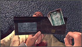Na początek wybierz lewą część portfela #1, dzięki czemu dołączony on zostanie do listy zdobytych przedmiotów (Clue - Wallet) - Case 6 - A Marriage Made in Heaven (1) | Główne śledztwa w LA Noire - L.A. Noire - poradnik do gry