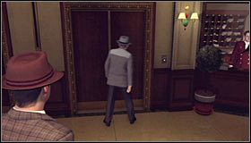 Po dotarciu do celu skieruj się w stronę głównego wejścia do hotelu #1 - Case 7 - A Fallen Idol (2) | Główne śledztwa w LA Noire - L.A. Noire - poradnik do gry
