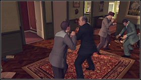 Po wyjściu z windy skręć w lewo i otwórz drzwi prowadzące do prawego apartamentu #1 - Case 7 - A Fallen Idol (2) | Główne śledztwa w LA Noire - L.A. Noire - poradnik do gry