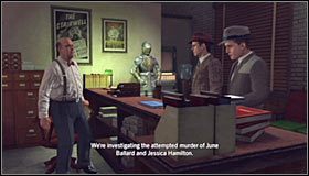 Możesz już ruszać w stronę sklepu, zlokalizowanego na zachód od tego miejsca - Case 7 - A Fallen Idol (2) | Główne śledztwa w LA Noire - L.A. Noire - poradnik do gry