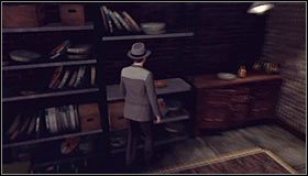 Skorzystaj tu oczywiście z lewych drzwi #1, a znajdziesz się w nowo odblokowanej lokacji [Secret Camera Room - Corner Third and Figueroa] - Case 7 - A Fallen Idol (2) | Główne śledztwa w LA Noire - L.A. Noire - poradnik do gry