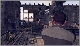 Ruszaj śladami Bishopa, skręcając po kilku chwilach w lewo i wykonując duży skok w stronę niżej położonej platformy #1 - Case 7 - A Fallen Idol (3) | Główne śledztwa w LA Noire - L.A. Noire - poradnik do gry