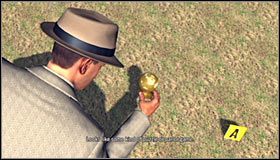 Udaj się teraz w stronę obiektu zlokalizowanego niedaleko ławek #1 - Case 8 - The Red Lipstick Murder (1) | Główne śledztwa w LA Noire - L.A. Noire - poradnik do gry