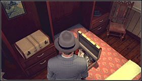 Skieruj się teraz do sypialni zlokalizowanej na lewo od wejścia do mieszkania #1 - Case 8 - The Red Lipstick Murder (2) | Główne śledztwa w LA Noire - L.A. Noire - poradnik do gry