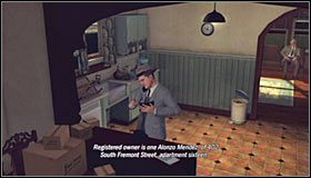 Zgodnie z sugestią partnera udaj się ponownie do kuchni i skorzystaj ze znajdującego się tu telefonu #1 - Case 8 - The Red Lipstick Murder (2) | Główne śledztwa w LA Noire - L.A. Noire - poradnik do gry