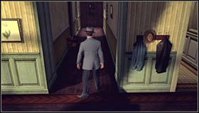 Po dotarciu na najwyższe piętro skieruj się prosto i wyważ drzwi zlokalizowane na samym końcu korytarza #1 - Case 8 - The Red Lipstick Murder (3) | Główne śledztwa w LA Noire - L.A. Noire - poradnik do gry
