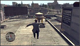 Skieruj się tu w lewo, a konkretnie w stronę drabinki, z której skorzysta uciekający Mendez - Case 8 - The Red Lipstick Murder (3) | Główne śledztwa w LA Noire - L.A. Noire - poradnik do gry