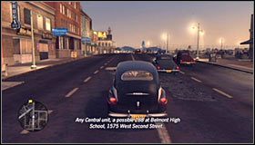 Otwórz notatnik głównego bohatera i zaplanuj podróż do lokacji [Belmont High School - West Second Street] #1 - Case 9 - The Golden Butterfly (2) | Główne śledztwa w LA Noire - L.A. Noire - poradnik do gry