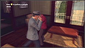 Przystąp do atakowania mężczyzny w czerwonej koszuli (drugim przeciwnikiem zajmie się Twój partner) #1 - Case 10 - The Silk Stocking Murder (2) | Główne śledztwa w LA Noire - L.A. Noire - poradnik do gry