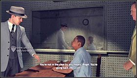 Ostatnie pytanie to Bloodstained shirt found (Odnaleziona koszula z plamami krwi) #1 - Case 10 - The Silk Stocking Murder (3) | Główne śledztwa w LA Noire - L.A. Noire - poradnik do gry