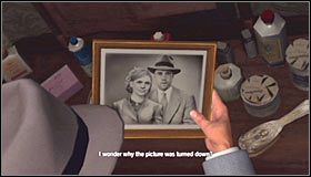 Udaj się teraz do sypialni i zbadaj stolik zlokalizowany przy łóżku #1 - Case 11 - The White Shoe Slaying (1) | Główne śledztwa w LA Noire - L.A. Noire - poradnik do gry