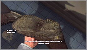 Obróć się teraz w prawo i odszukaj leżące na ziemi zabłocone buty #1 - Case 11 - The White Shoe Slaying (1) | Główne śledztwa w LA Noire - L.A. Noire - poradnik do gry