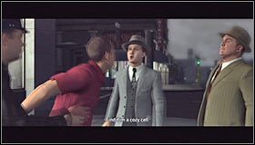 Bates stwierdzi, że po wyjściu z baru został znokautowany przez marynarza, upierając się przy tym, że nic więcej nie wie - Case 11 - The White Shoe Slaying (2) | Główne śledztwa w LA Noire - L.A. Noire - poradnik do gry