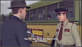 Zgodnie z sugestią swojego partnera załącz syrenę, wymiń autobus i z zachowaniem środków ostrożności zajedź mu drogę #1 - Case 11 - The White Shoe Slaying (3) | Główne śledztwa w LA Noire - L.A. Noire - poradnik do gry
