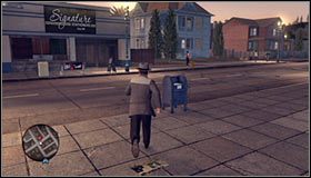 Biegnij prosto, a następnie skręć w prawo, wybierając przejście pomiędzy garażem i domem #1 - Case 12 - The Studio Secretary Murder (3) | Główne śledztwa w LA Noire - L.A. Noire - poradnik do gry