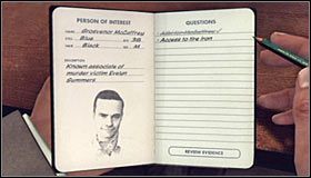 W celu utwierdzenia swojego oskarżenia musisz wybrać z listy Torn letter, czyli list od matki Evelyn #1, a to dlatego, że pierwszy fragment tego przedmiotu odnalazłeś na miejscu zbrodni, a drugi w apartamencie McCaffreya - Case 12 - The Studio Secretary Murder (4) | Główne śledztwa w LA Noire - L.A. Noire - poradnik do gry