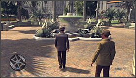 Opuść budynek komisariatu, wsiądź do radiowozu i użyj notatnika do zaplanowania podróży do lokacji [Pershing Square - Corner Fifth and Hill] #1 - Case 13 - The Quarter Moon Murders (1) | Główne śledztwa w LA Noire - L.A. Noire - poradnik do gry