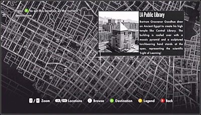 Podobnie jak wcześniej, musisz wywołać mapę miasta - Case 13 - The Quarter Moon Murders (1) | Główne śledztwa w LA Noire - L.A. Noire - poradnik do gry